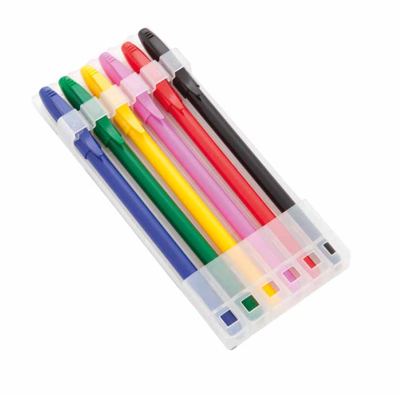 SET PENNE SFERA COLORATE (SCRITTURA DEL COLORE DEL FUSTO)
