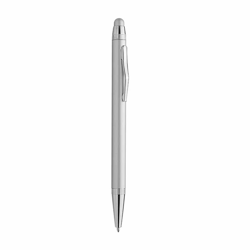 PENNA A SFERA A ROTAZIONE TOUCH SCREEN IN ALLUMINIO REFILL NERO