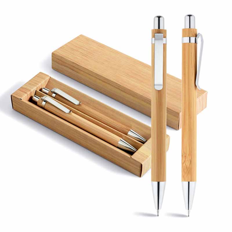 SET SFERA E PORTAMINA IN BAMBOO cm 17,1x5,3x2,3