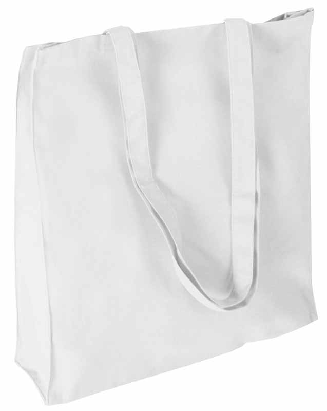 SHOPPER IN COTONE PESANTE (250 gr) CON SOFFIETTO cm 38x42x8