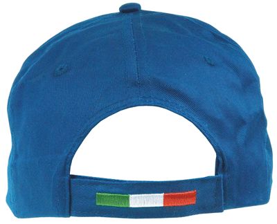 CAPPELLINO BASEBALL IN COTONE 5 PANNELLI CON RICAMO "ITALIA"