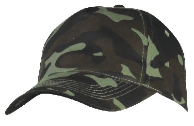 CAPPELLINO GOLF 5 PANNELLI MIMETICO 100% COTONE