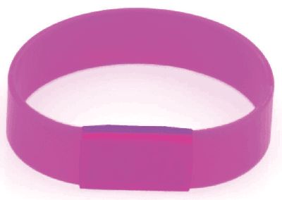 BRACCIALE IN SILICONE CON PLACCHETTA IN METALLO