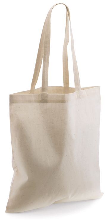 SHOPPER IN COTONE NATURALE M/LUNGHI 140 gr cm 38x42