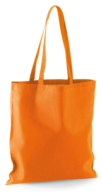 SHOPPER IN COTONE COLORATO M/LUNGHI 140 gr cm 38x42