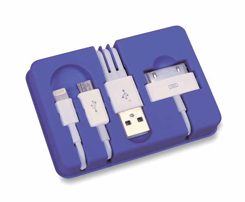 CAVETTO USB CON CONNETTORE PER iPhone, iPad, MICRO USB
