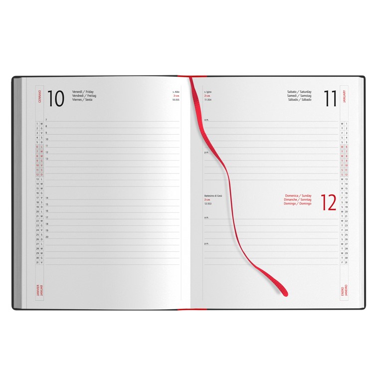 AGENDA GIORNALIERA cm. 17x24 IN MATERIALE TERMOVIRANTE