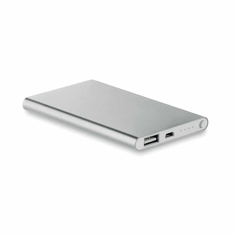 POWERBANK 4000 mAh IN ALLUMINIO cm. 6,8x11x0,9