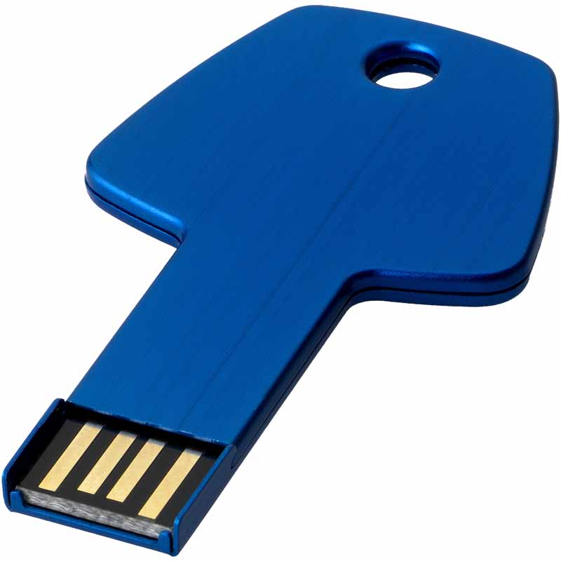 CHIAVETTA USB IN ALLUMINIO A FORMA DI CHIAVE 2Gb
