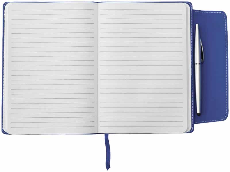 QUADERNO CARTONATO A5 IN PU CON CHIUSURA MAGNETICA E PENNA TOUCH