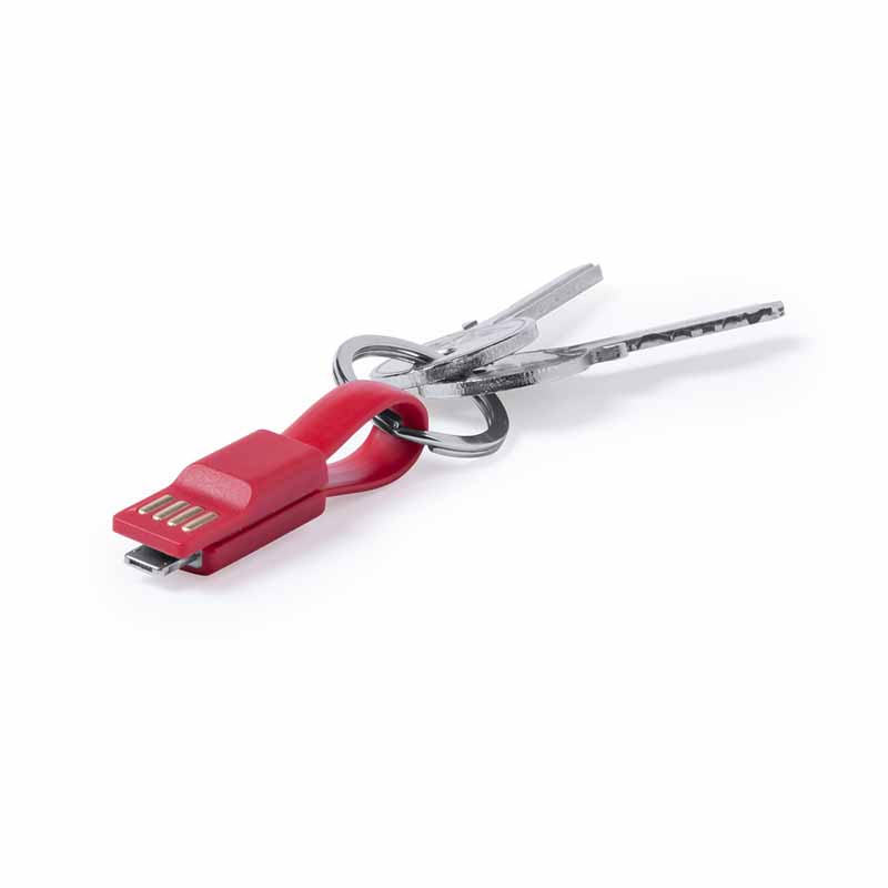 CAVETTO PORTACHIAVI CON CONNETTORE MICRO USB / LIGHTNING