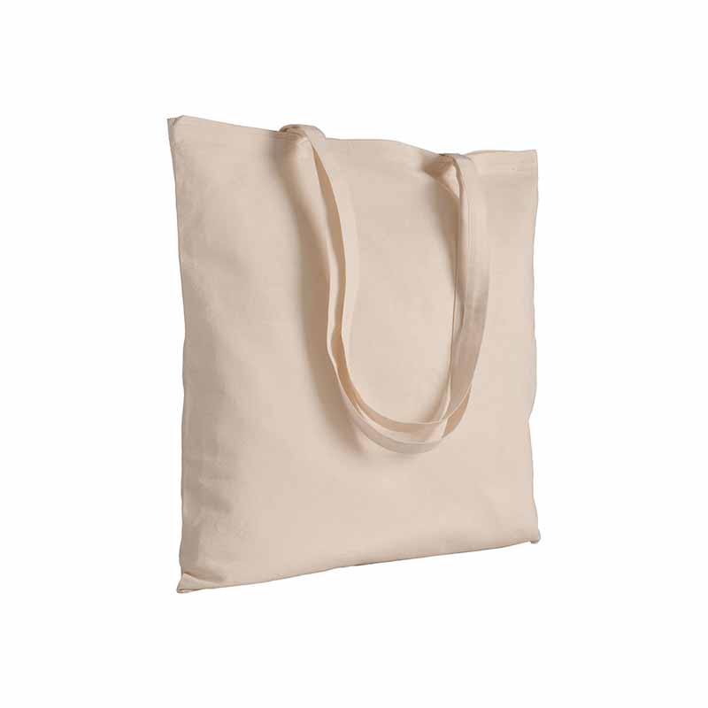 SHOPPER IN COTONE NATURALE 220gr MANICI LUNGHI cm 38x42