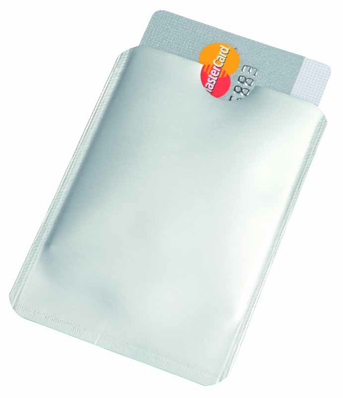PORTACARTE DI CREDITO IN ALLUMINIO CON PROTEZIONE DATI RFID cm 9