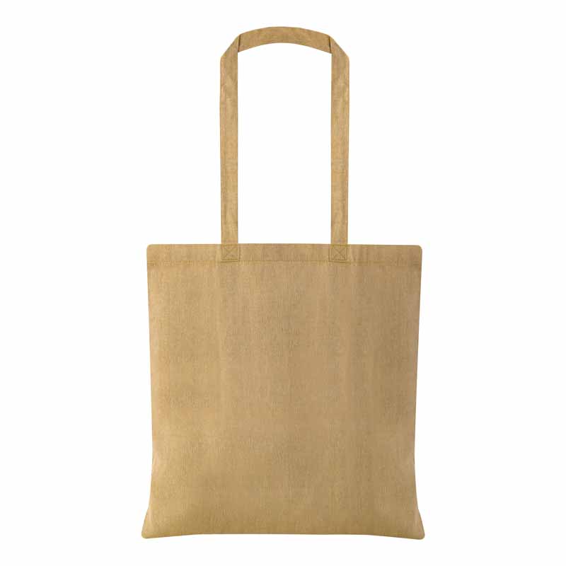 SHOPPER IN COTONE RICICLATO 150gr MANICI LUNGHI cm 38x42