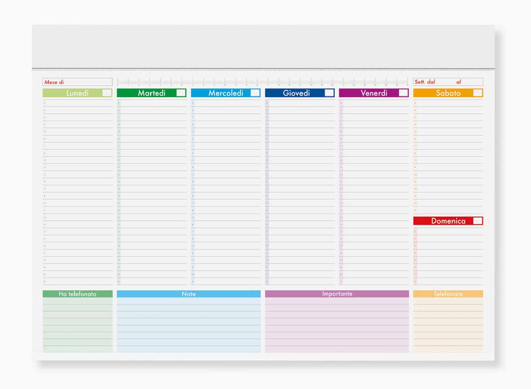 PLANNING DA SCRIVANIA PERPETUO cm 43x31