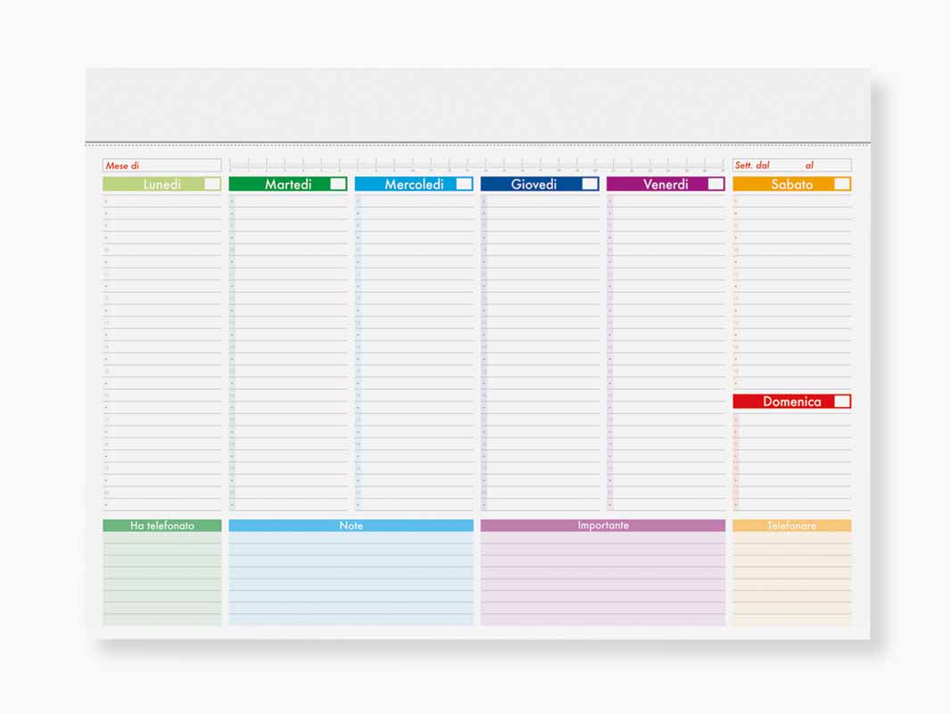 PLANNING DA SCRIVANIA PERPETUO cm 29,6x21,5