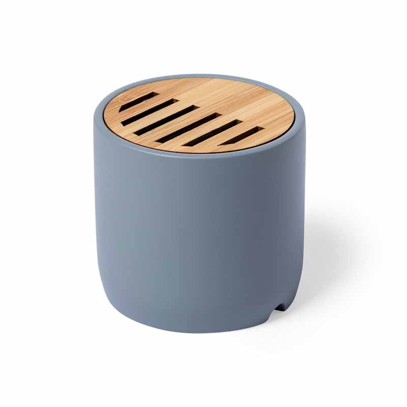 SPEAKER BLUETOOTH IN BAMBOO/CEMENTO CALCAREO cm 6,8x7,2Ø