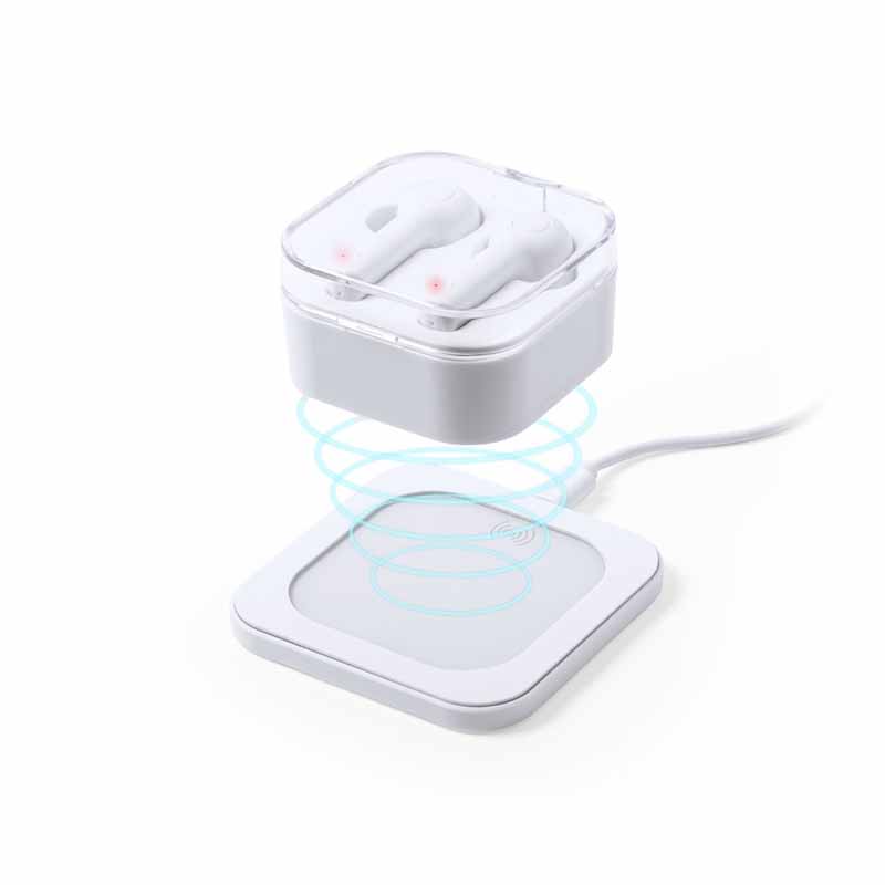 AURICOLARI BLUETOOTH 5.0 CON SUPPORTO DI RICARICA WIRELESS