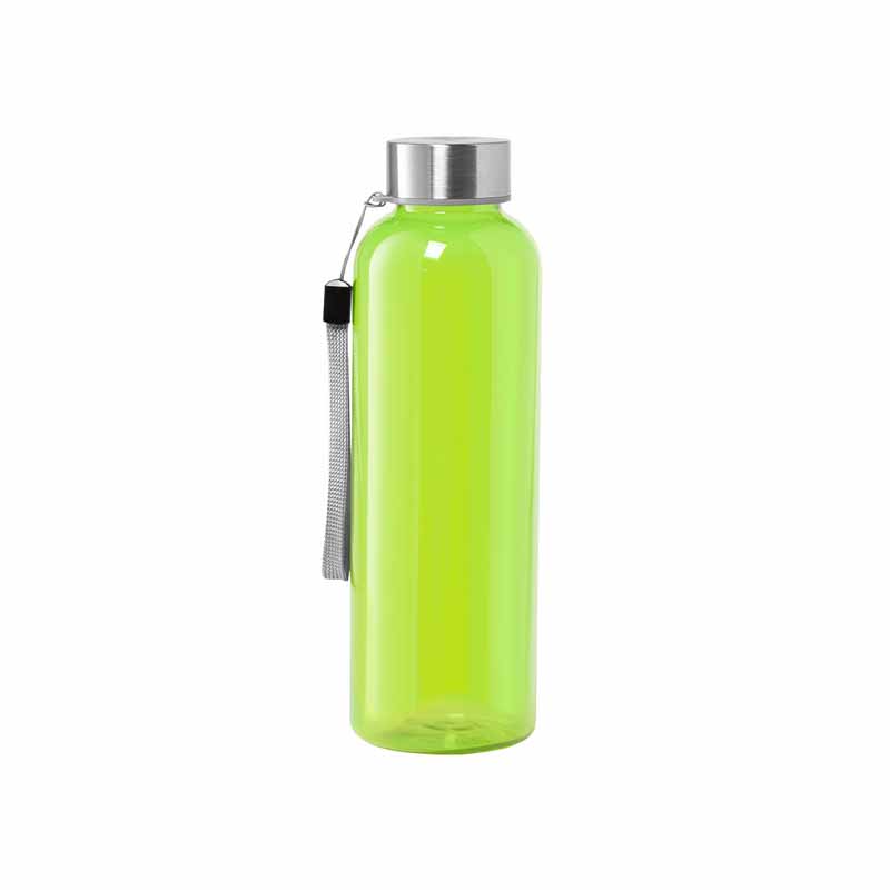 BORRACCIA IN RPET, TAPPO A VITE IN ACCIAIO INOX, 600ml