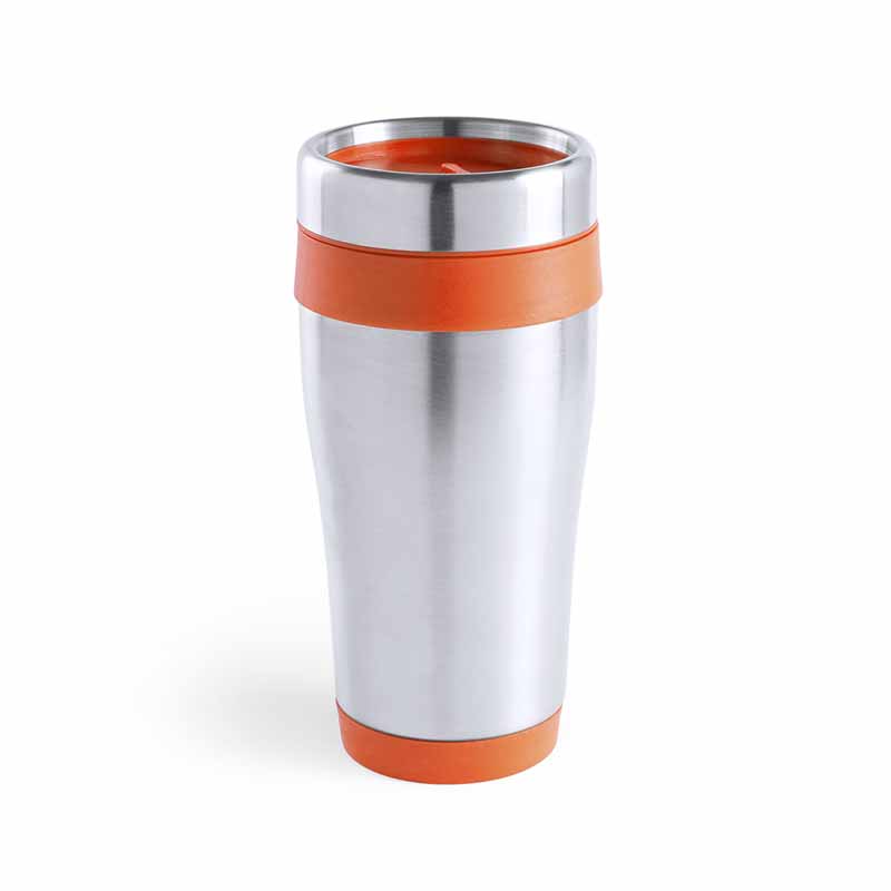 TAZZA TERMICA IN ACCIAIO INOX, 450ml, PARETE DOPPIA