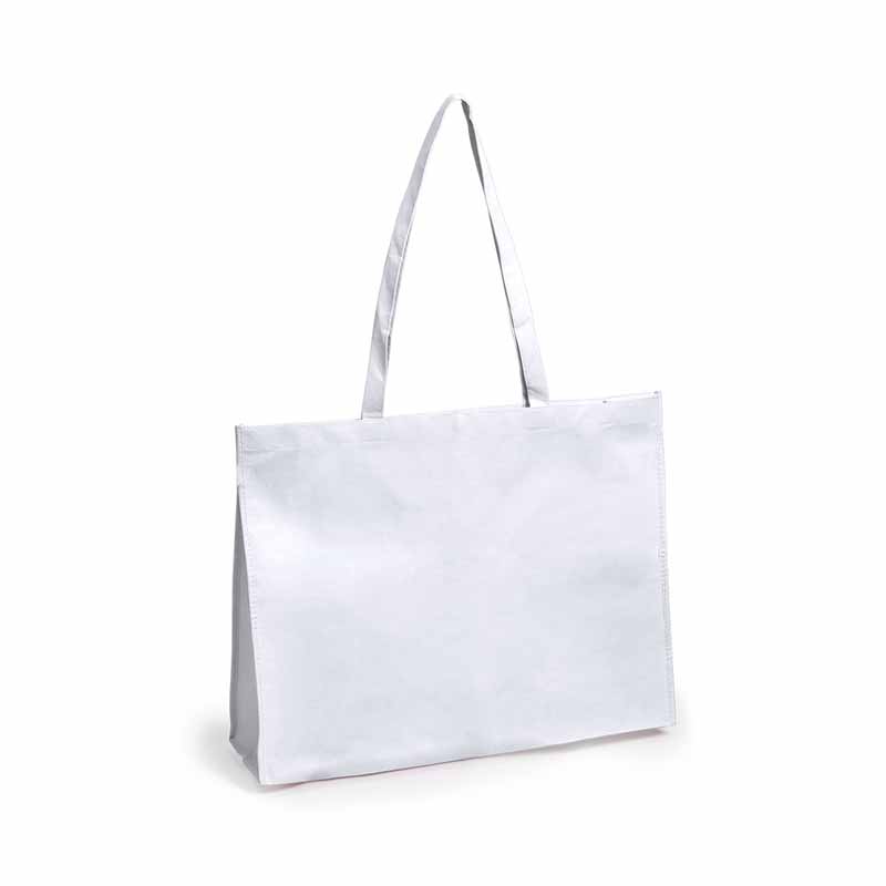 SHOPPER M/LUNGHI IN TNT 52x40,5x15 cm