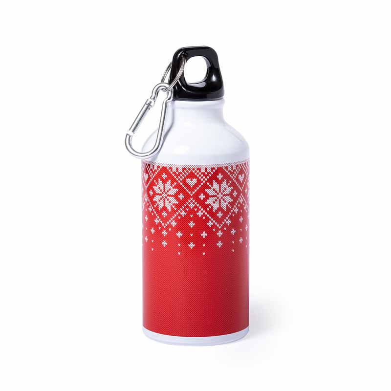 BORRACCIA IN ALLUMINIO MOTIVO NATALIZIO, 400ml, PARETE SINGOLA