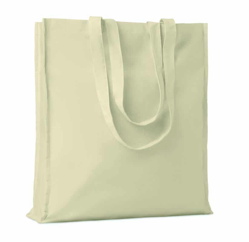 SHOPPER M/LUNGHI CON SOFFIETTO IN COTONE 38x9x42 cm