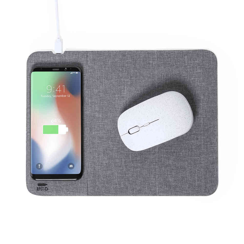 TAPPETINO MOUSE PIEGHEVOLE CON CARICATORE WIRELESS INTEGRATO 10W