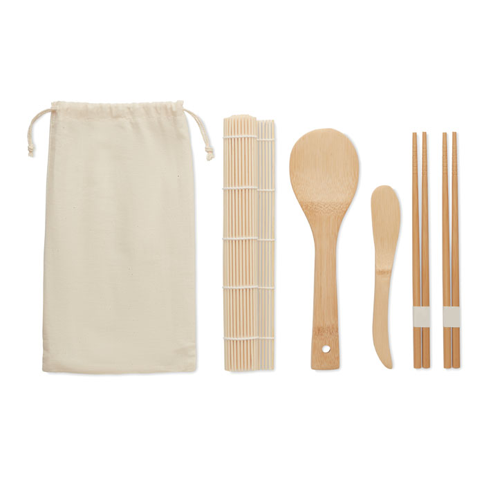 KIT PER FARE IL SUSHI IN SACCHETTO DI COTONE cm 26x14