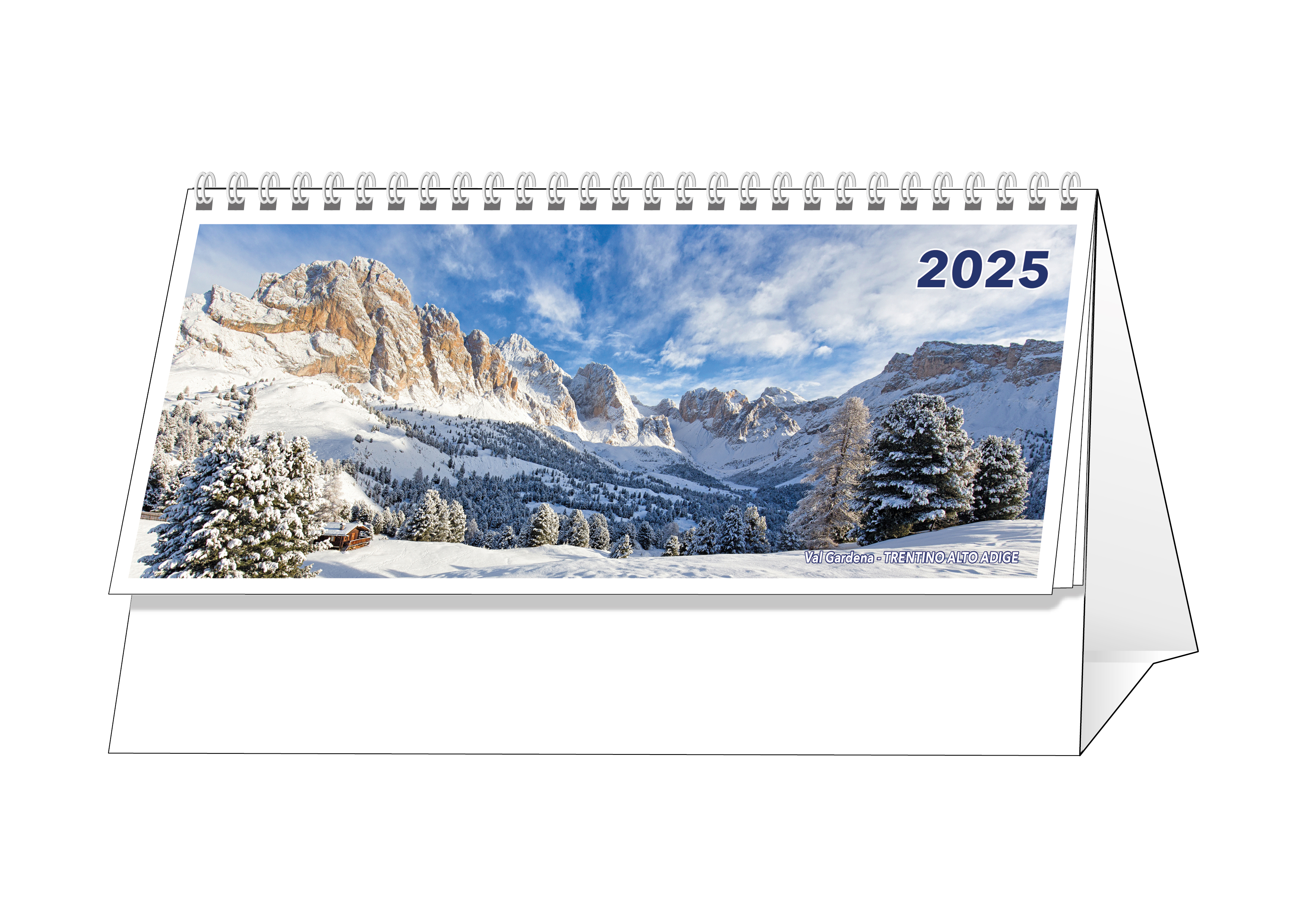 CALENDARIO DA TAVOLO MARI E MONTI 13 FOGLI 17x16,5 cm