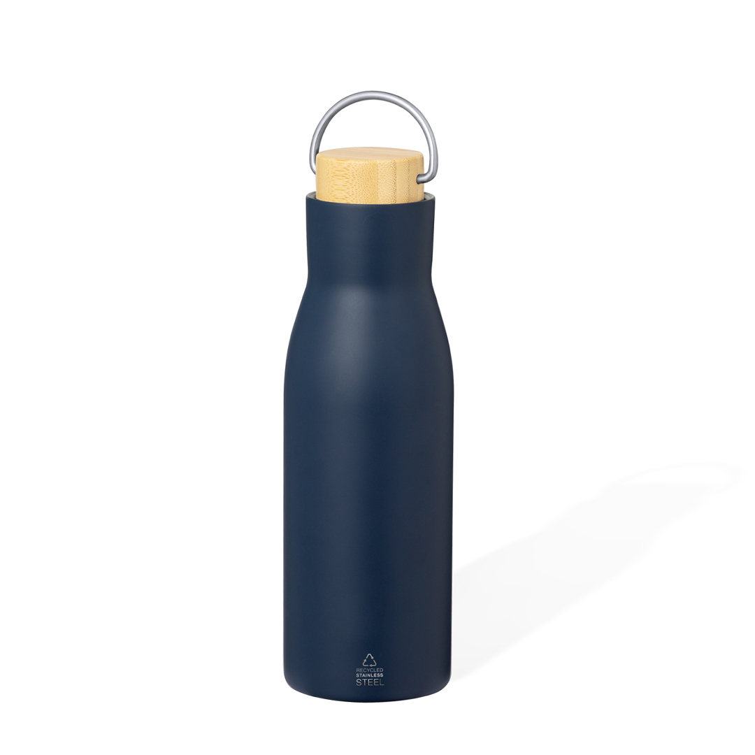 BORRACCIA TERMICA IN ACCIAIO RICICLATO, 500 ml, PARETE DOPPIA