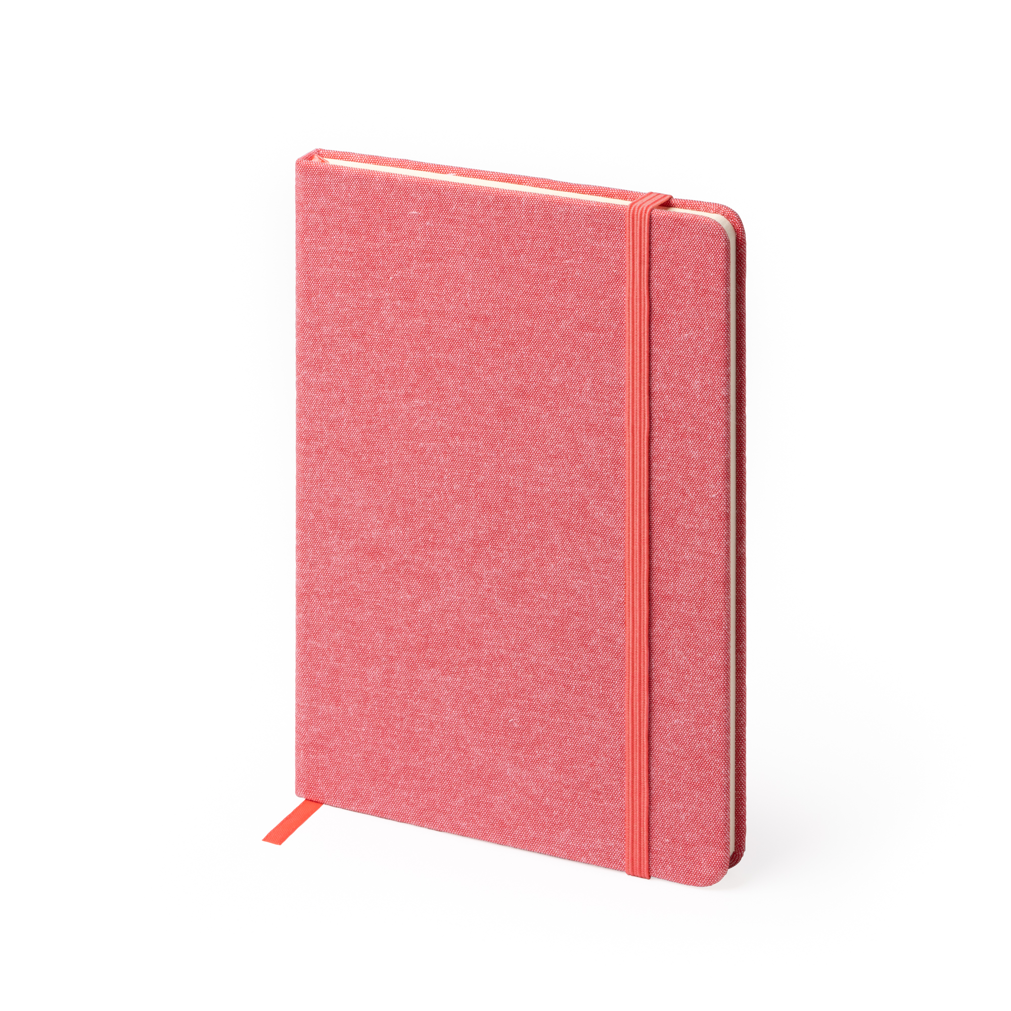 QUADERNO A5 CON 100 FOGLI BIANCHI E COPERTINA IN COTONE 14x21x1,