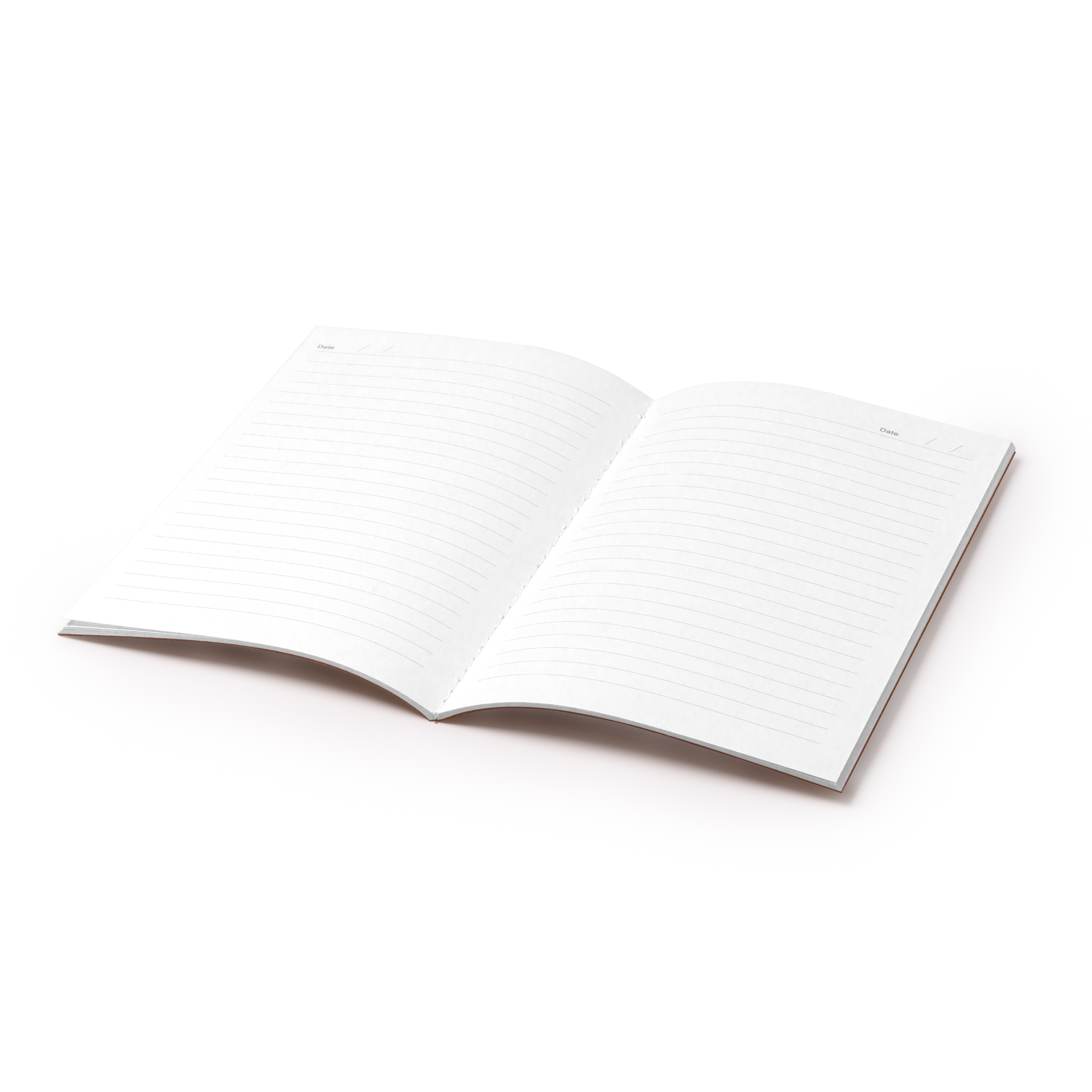 QUADERNO A5 IN PELLE RICICLATA CON 32 PAG. A RIGHE cm. 14,2x21
