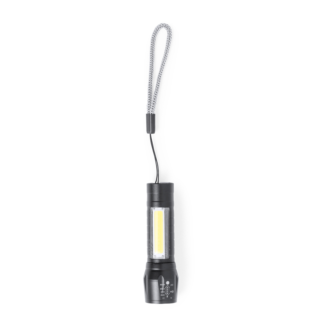 TORCIA RICARICABILE IN ALLUMINIO 1 LED cm 9,1x2,7Ø
