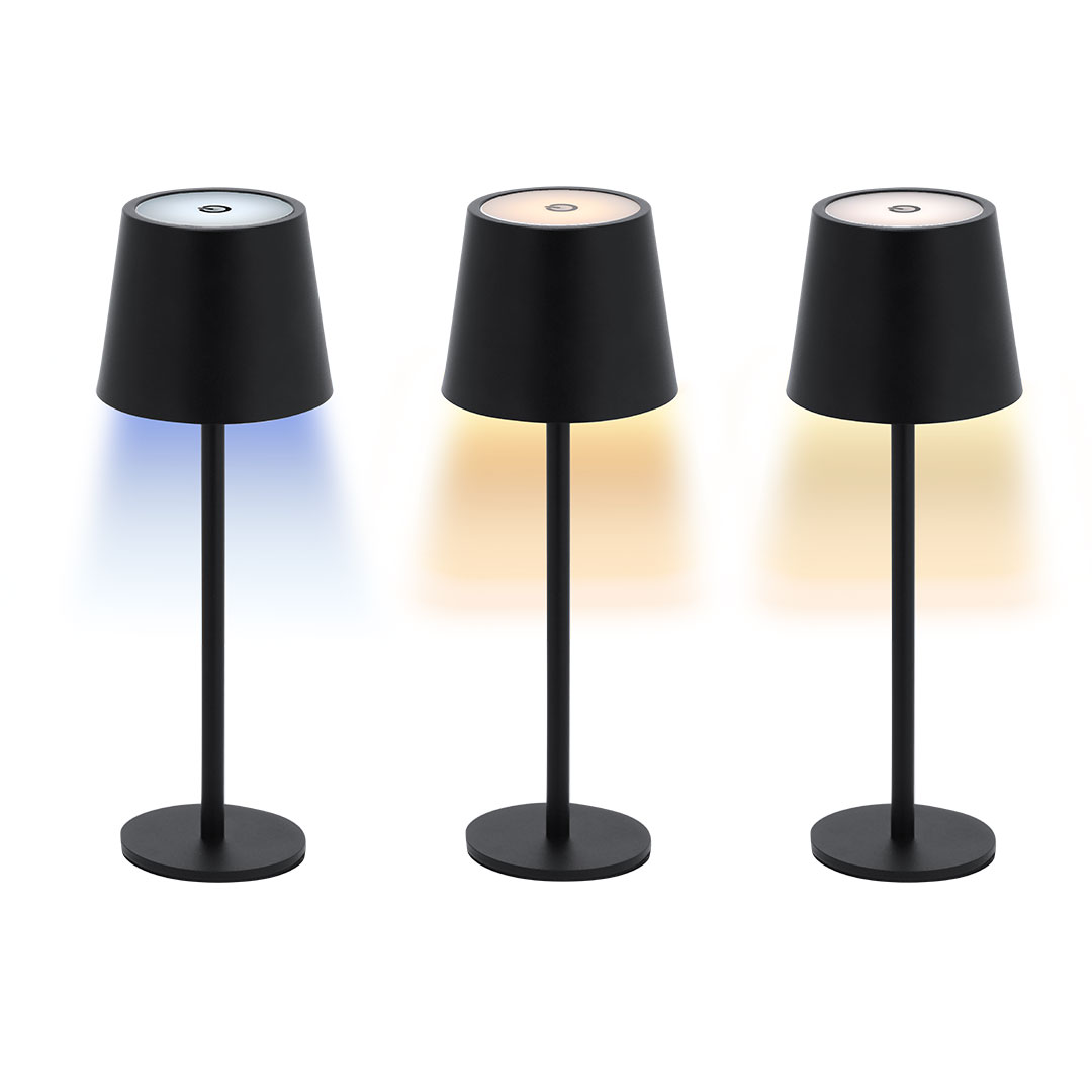 LAMPADA IN METALLO FINITURA NERA 48 LED cm 27x9Ø