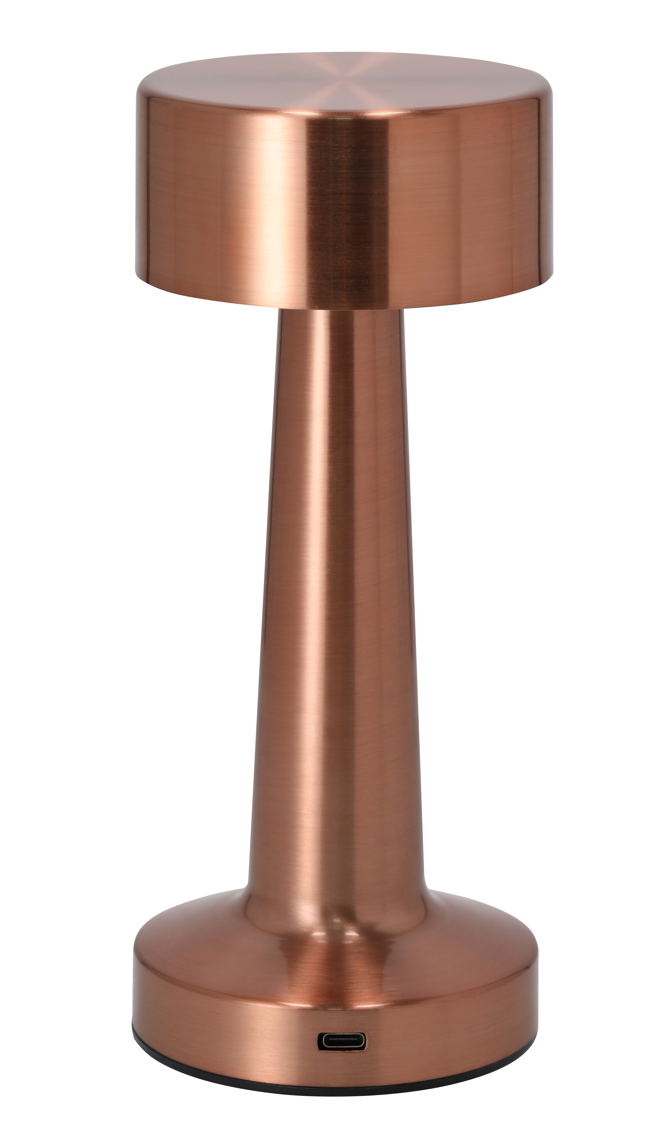 LAMPADA IN METALLO FINITURA ORO ROSA 24 LED cm 21,5x9Ø
