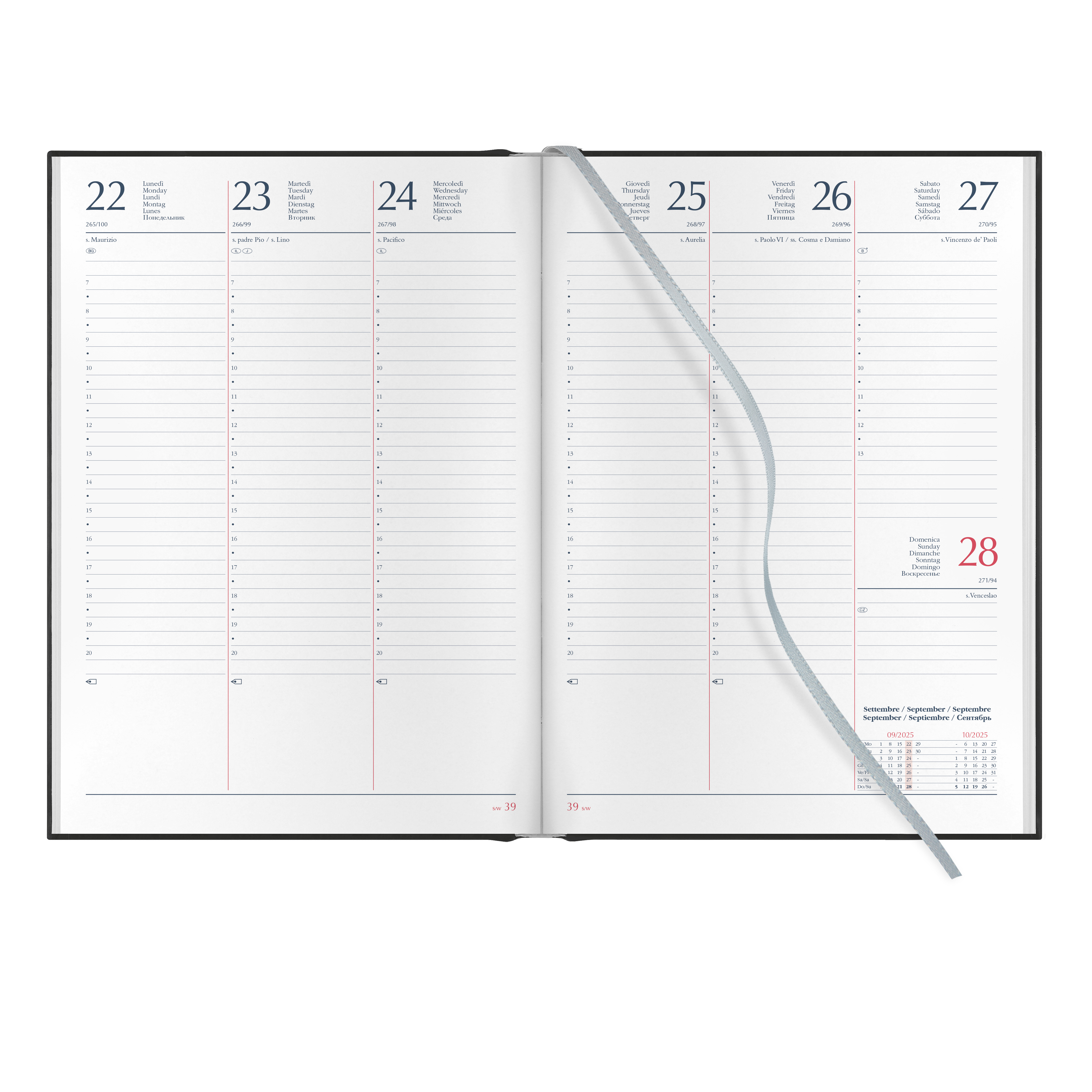 AGENDA SETTIMANALE 17x24 cm