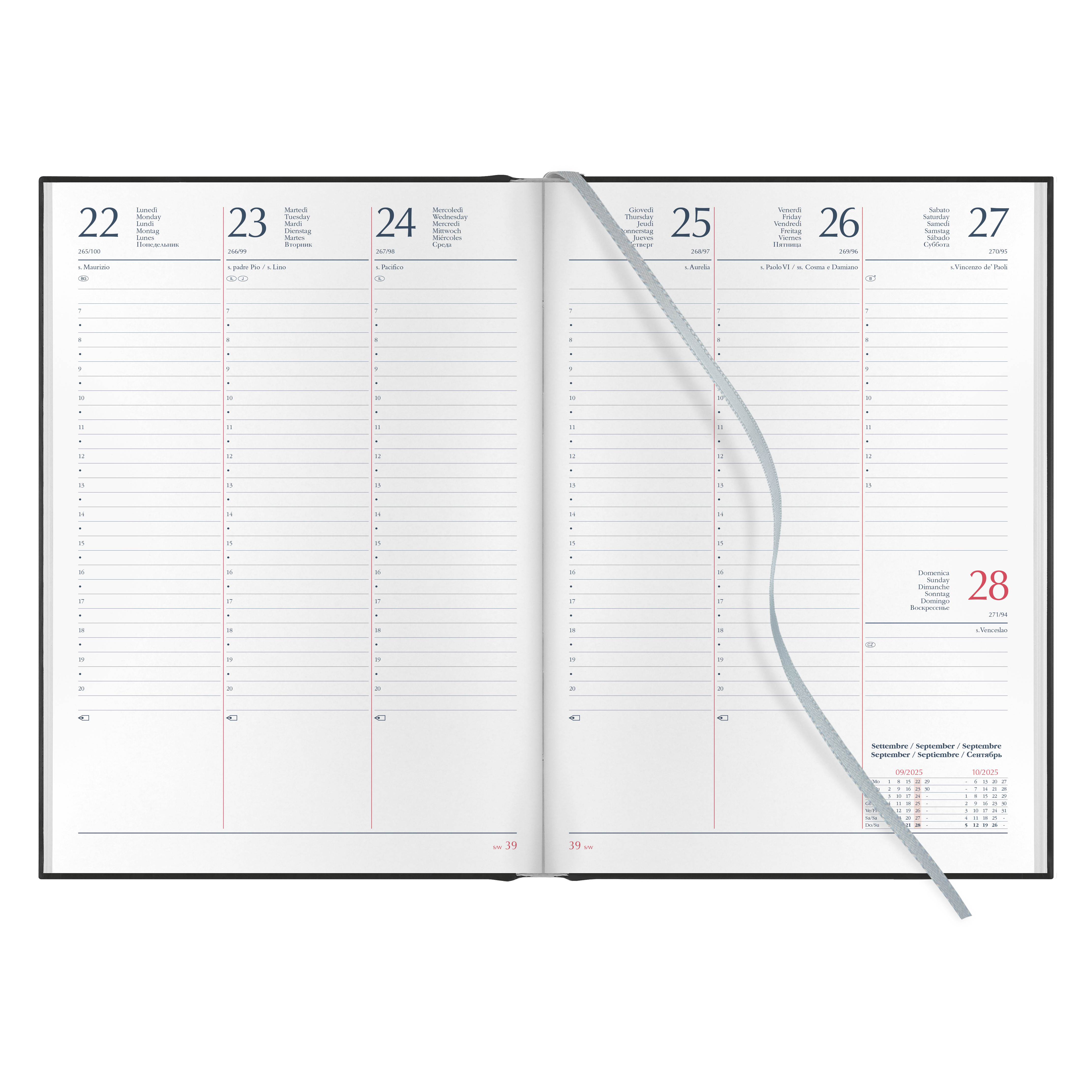 AGENDA SETTIMANALE 17x24 cm