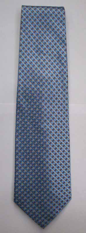BASILE CRAVATTA COLORE AZZURRO MOTIVO AD INTARSIO