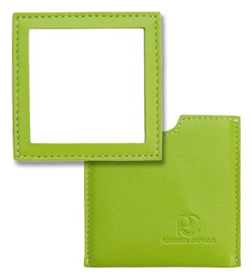 CAPUCCI SPECCHIETTO IN ECOPELLE COLORE VERDE