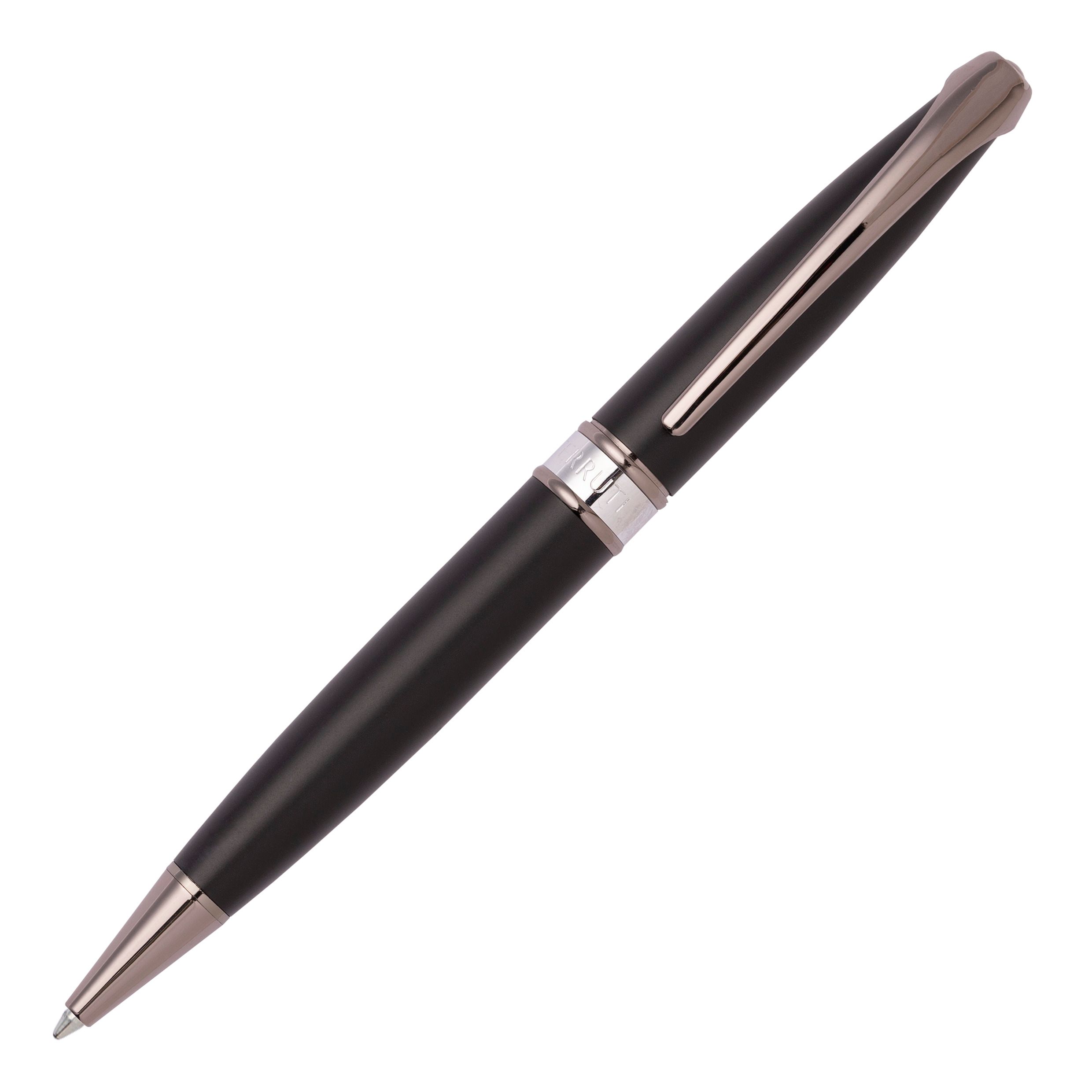 CERRUTI 1881 SFERA A ROTAZIONE IN LACCA NERA REFILL BLU