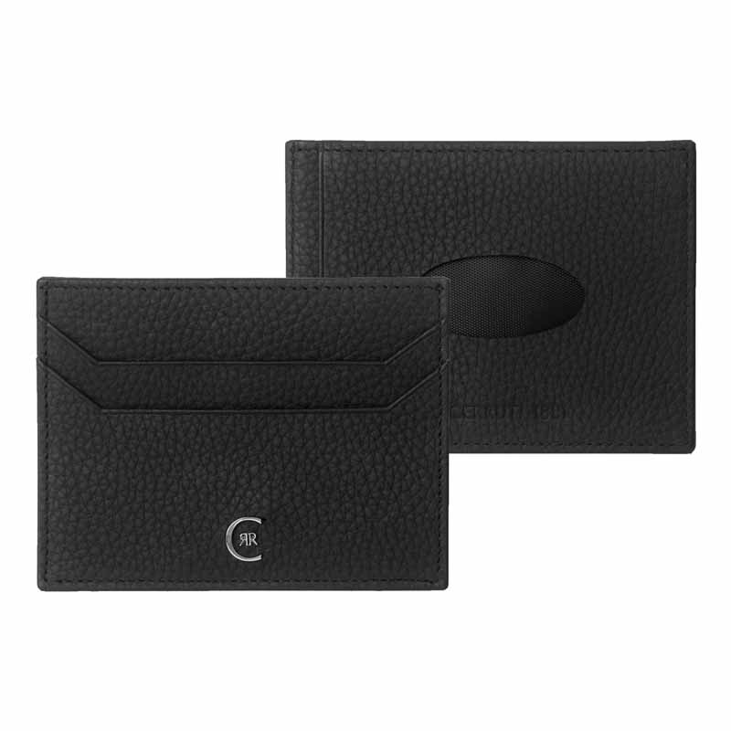 CERRUTI 1881 PORTACARTE DI CREDITO NERO cm 10,7x8,2x0,25