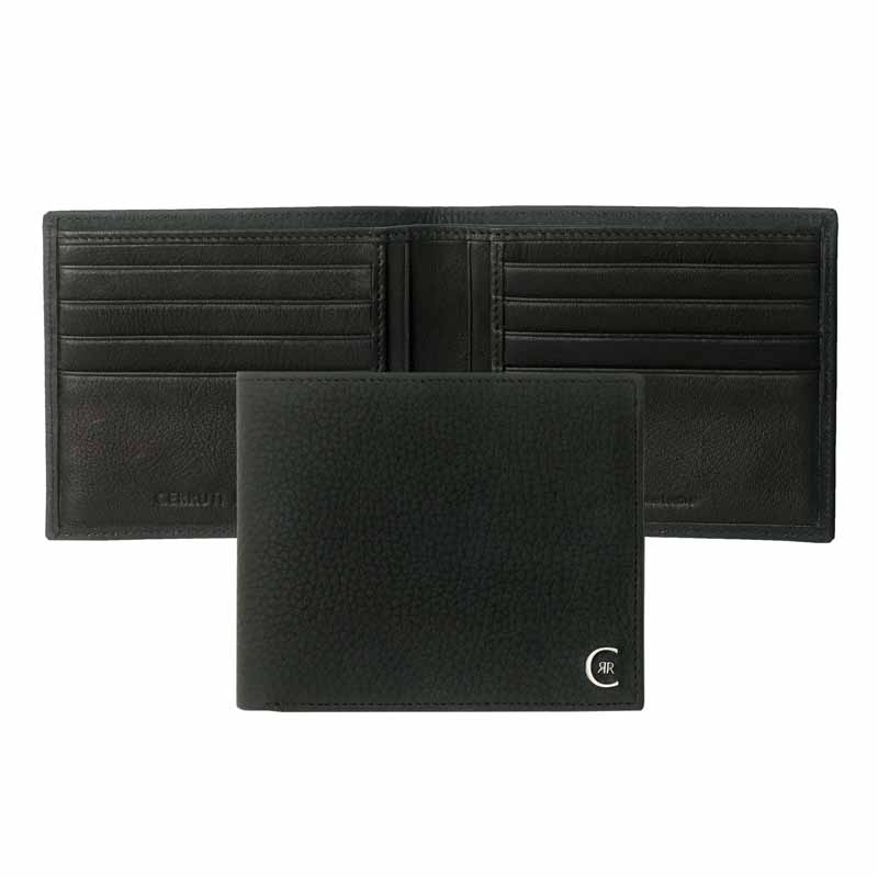 CERRUTI 1881 PORTACARTE DI CREDITO NERO cm 11,6x9,5x1,4