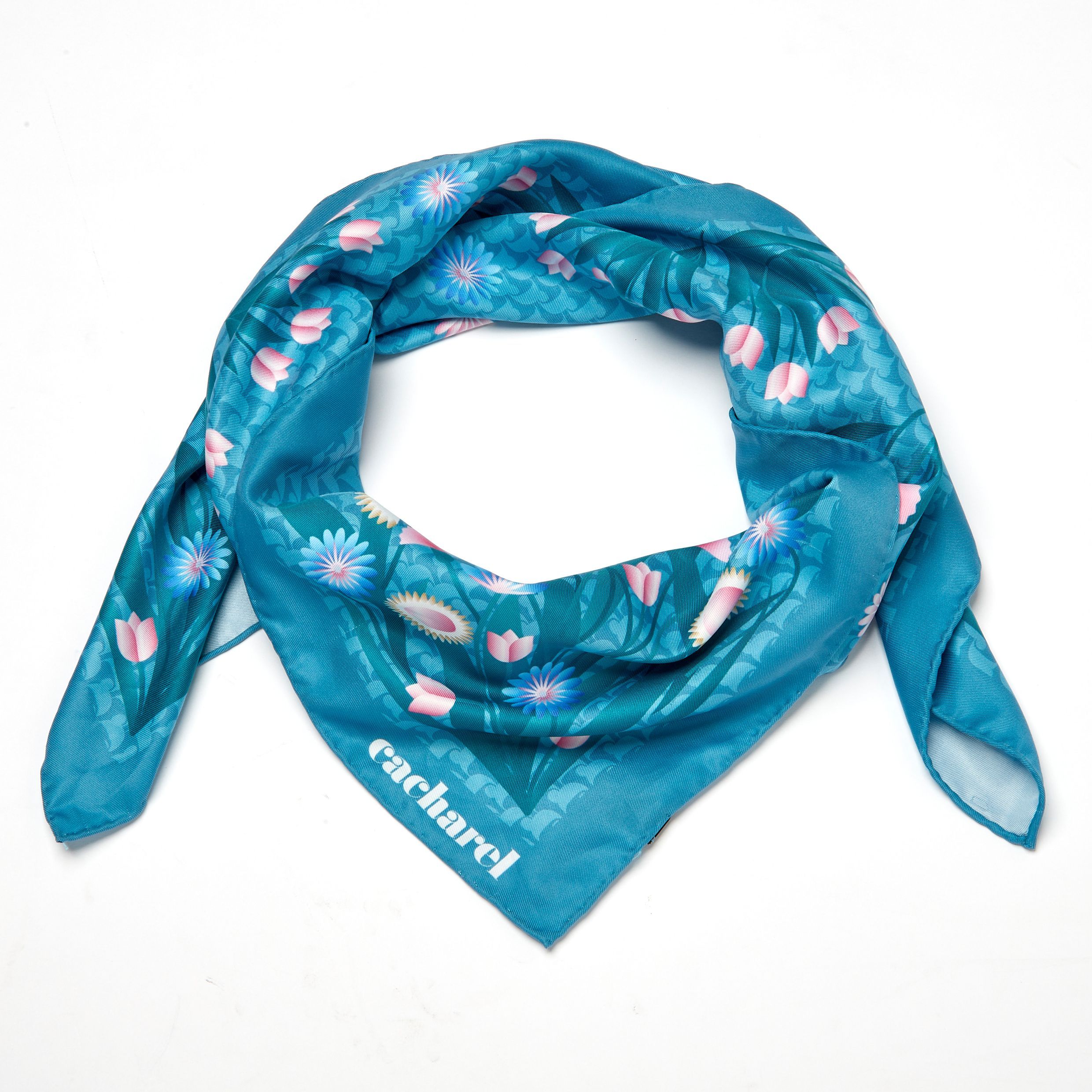 CACHAREL FOULARD "ASTRID" IN POLIESTERE 90x90 cm