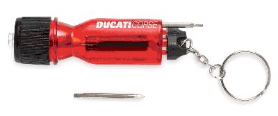 DUCATI PORTACHIAVI TORCIA CON UTENSILI cm 8x2