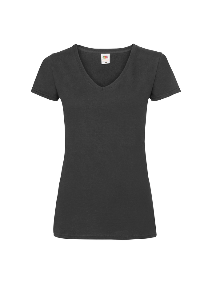 T-SHIRT DONNA ELASTICIZZATA COLLO V COLORATA