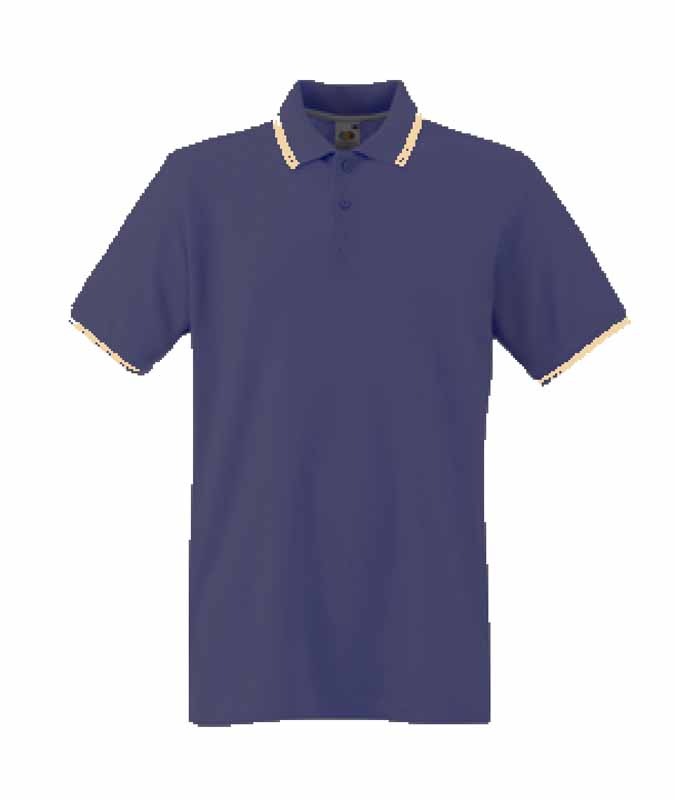 POLO M/CORTA TIPPED COLORATA