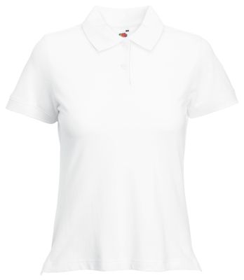 POLO DONNA M/CORTA 97% COT. 3% ELASTAN BIANCA