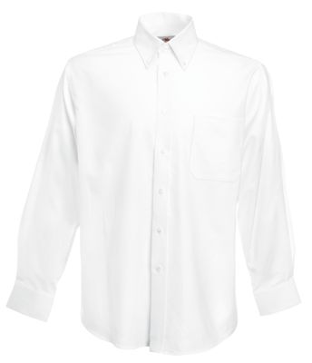 CAMICIA UOMO OXFORD M/LUNGA BIANCA