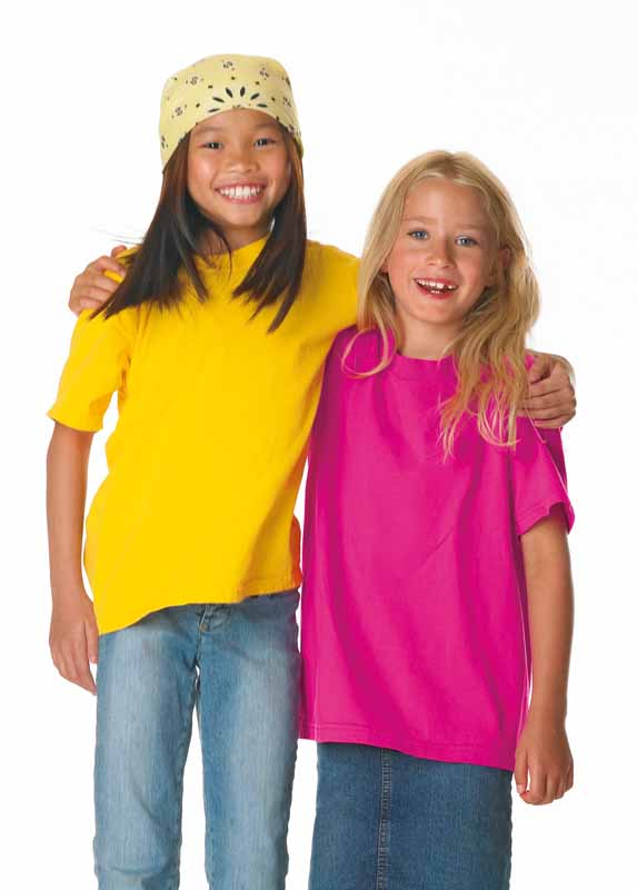 T-SHIRT GIROCOLLO BAMBINO M/CORTA COLORATA GR. 180